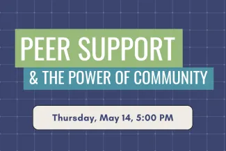 peer support image with date